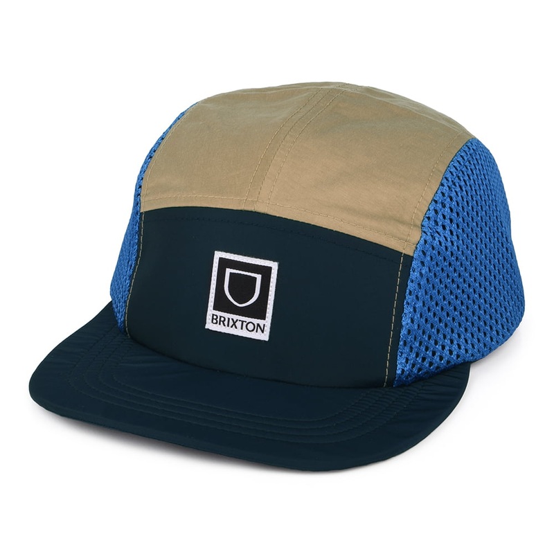 Brixton Hats Beta X LP Mesh 5 Panel Cap – Bronze-Teal-Navy Adjustable
