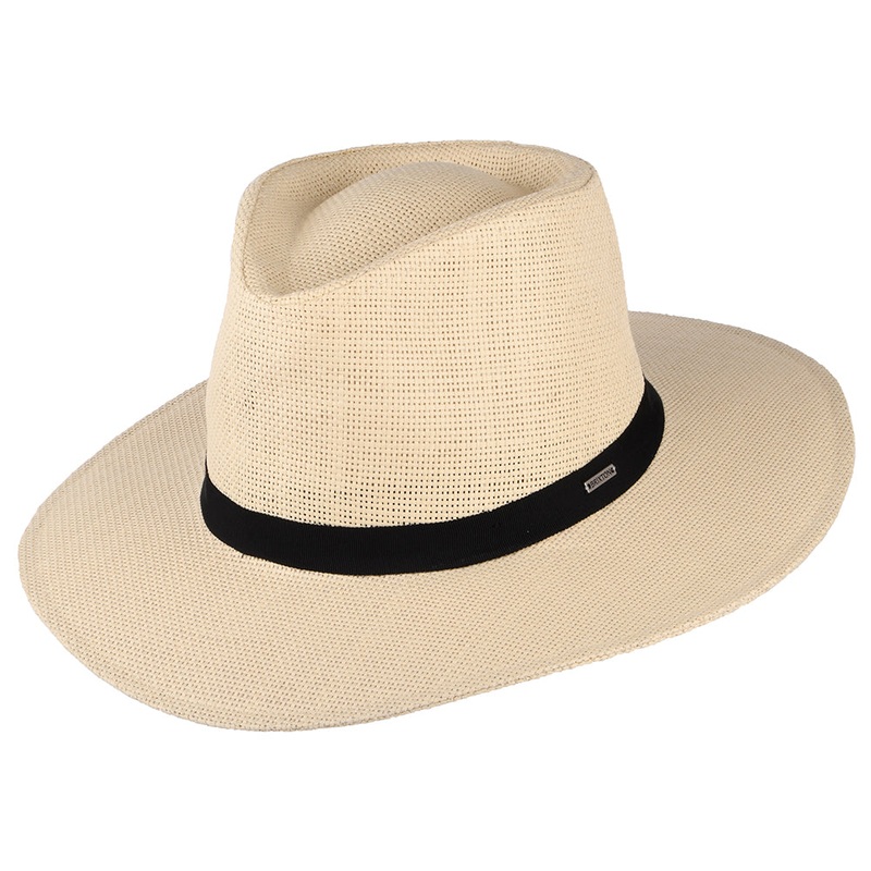 Brixton Hats Carolina Packable Toyo Straw Fedora Hat – Natural Small-56cm