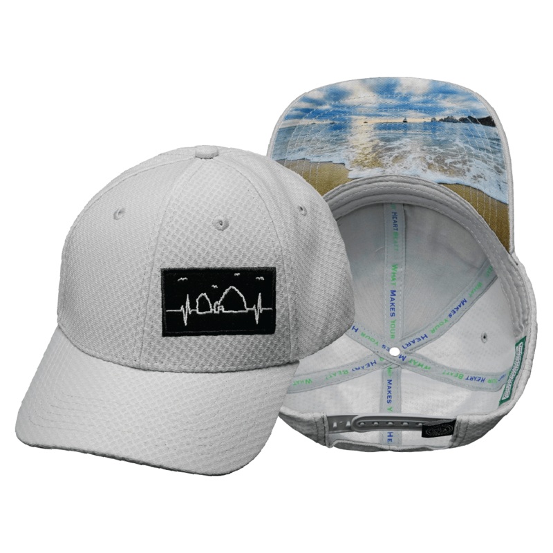 Cabo Hat – Airmesh – Athletic Fit – Gray – Fabric Back