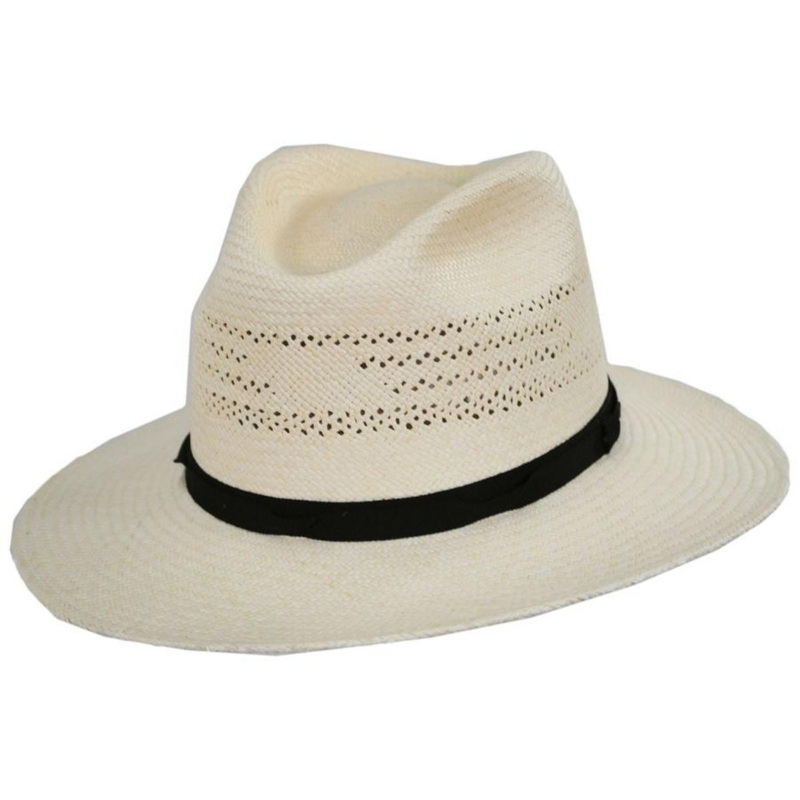 Coram Panama Straw Fedora Hat NATURAL S