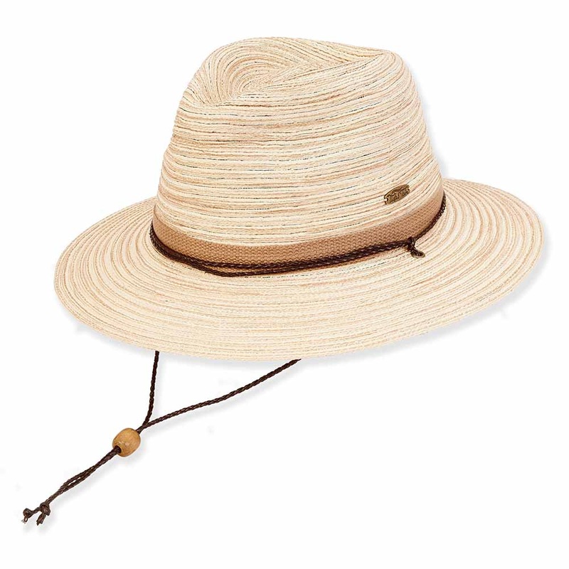 Large Size Sun Hat with Chin Strap – Tidal Tom Natural M/L (57-59 cm)