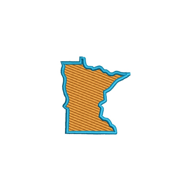 Minnesota State Map Default Title One Size