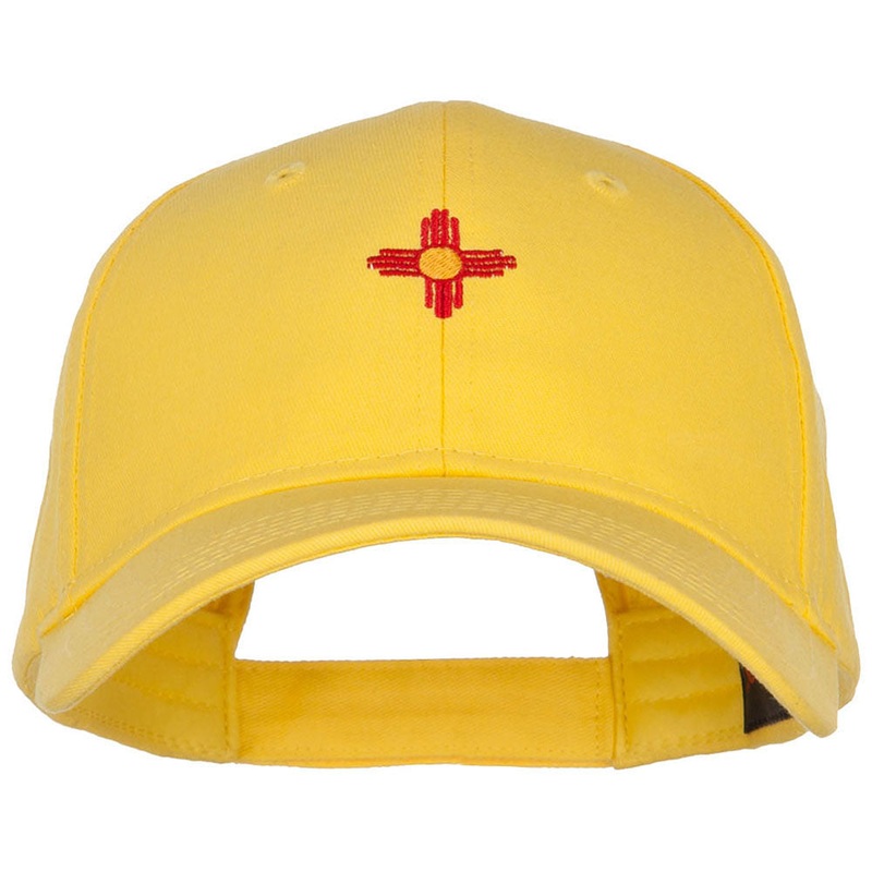 New Mexico Flag Logo Embroidered Low Cap Yellow One Size