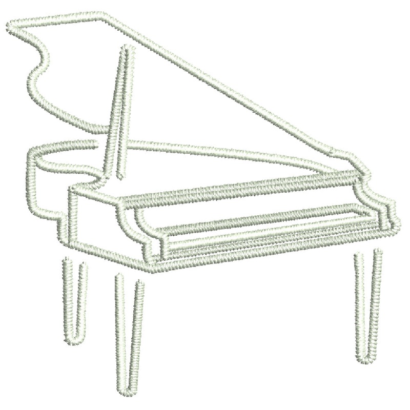 Piano Outline Default Title One Size