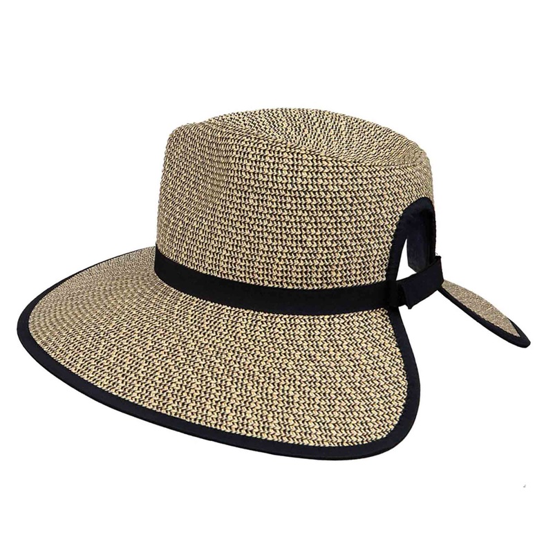 Ponytail Hole Fedora for Large Heads – Karen Keith Hats Black Tweed L/XL