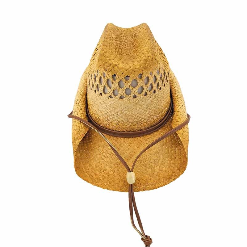 Rolled Brim Straw Cattleman Hat, M-XL – Karen Keith Hats Natural Medium (57 cm)