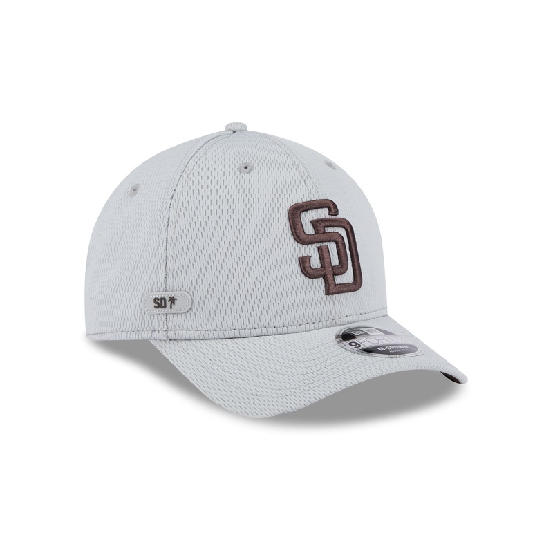 San Diego Padres 2025 Clubhouse Gray 9FORTY M-Crown Snapback Hat One Size