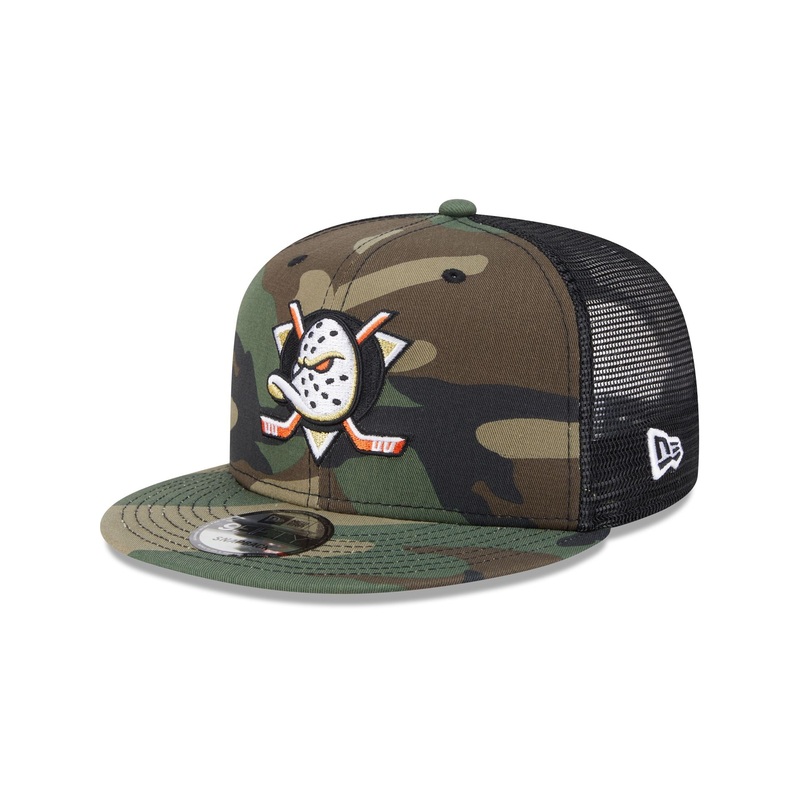Anaheim Ducks Camo 9FIFTY Trucker Hat One Size