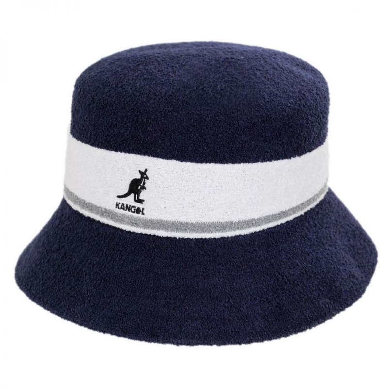 Bermuda Stripe Bucket Hat NAVY S