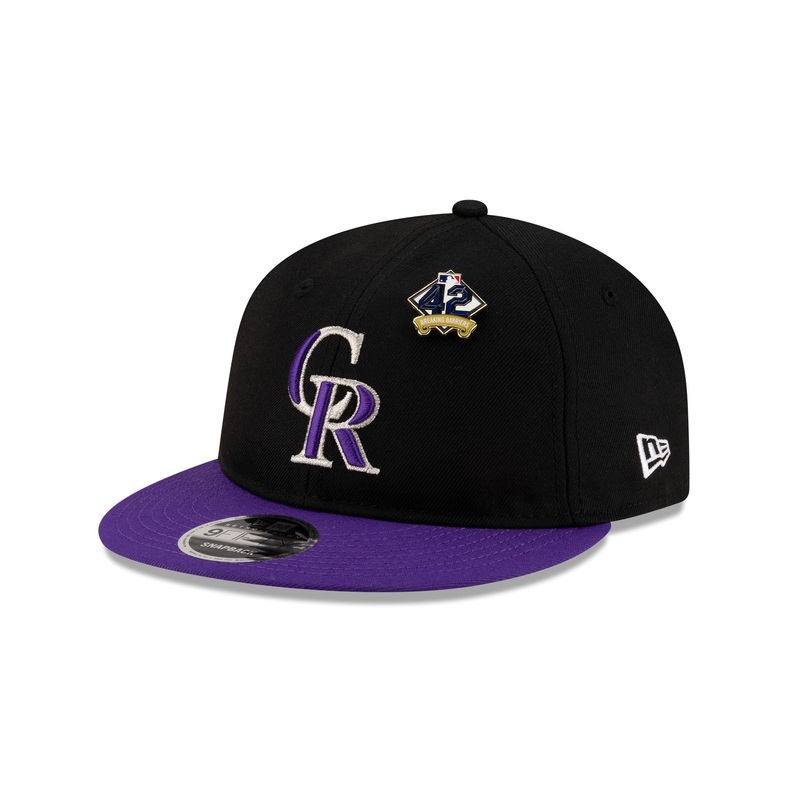 Colorado Rockies Jackie Robinson Day 2025 Retro Crown 9FIFTY Snapback Hat One Size
