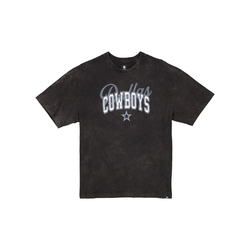 Dallas Cowboys Women’s Oversized Washed Black T-Shirt XS