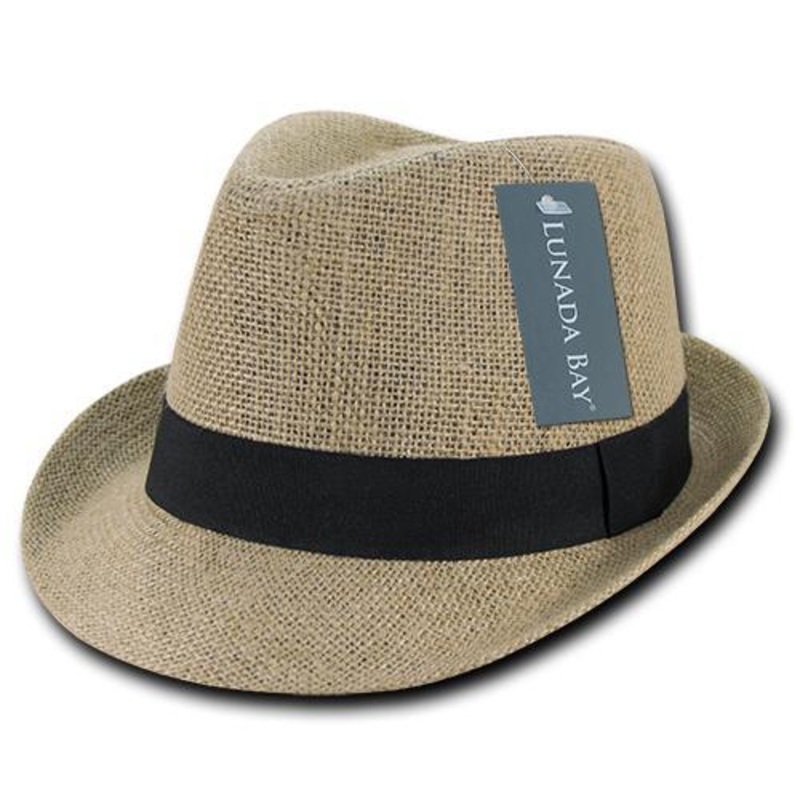 Decky 559 – Jute Fedora Hat, Lunada Bay 559 Natural S/M