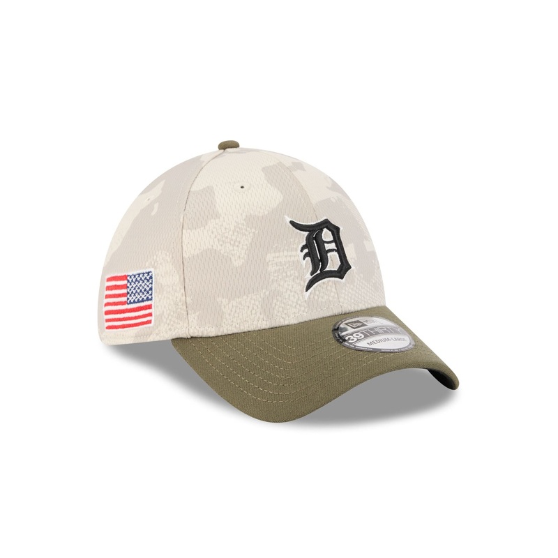 Detroit Tigers Armed Forces Day 2025 39THIRTY Stretch Fit Hat S/M