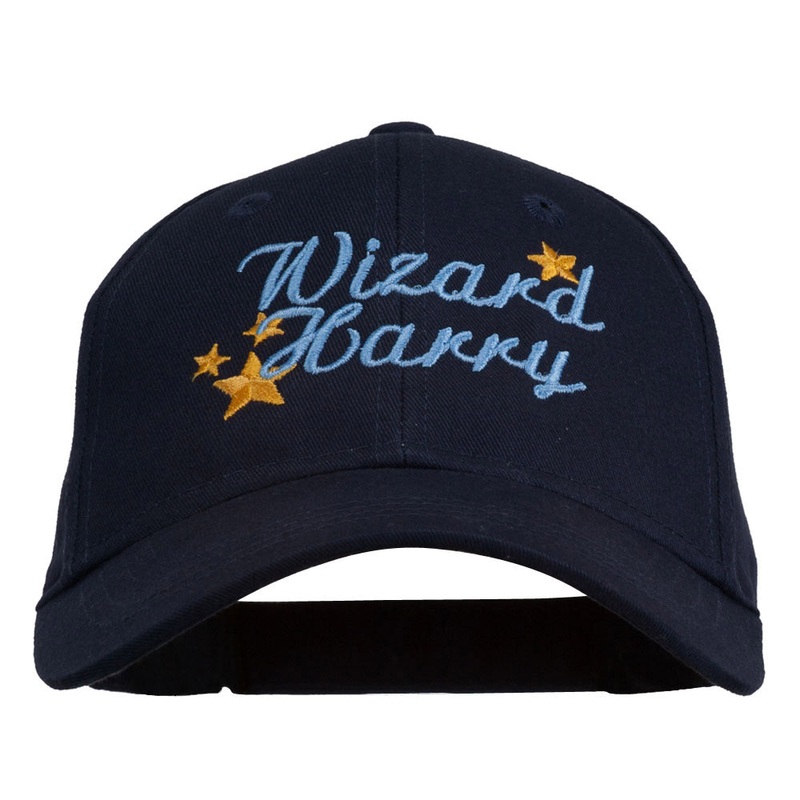 Halloween Wizard Harry Embroidered Youth Brushed Cap Navy One Size