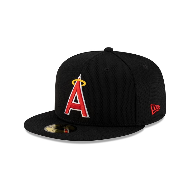 Los Angeles Angels 2025 Clubhouse Alt Black 59FIFTY Fitted Hat 7