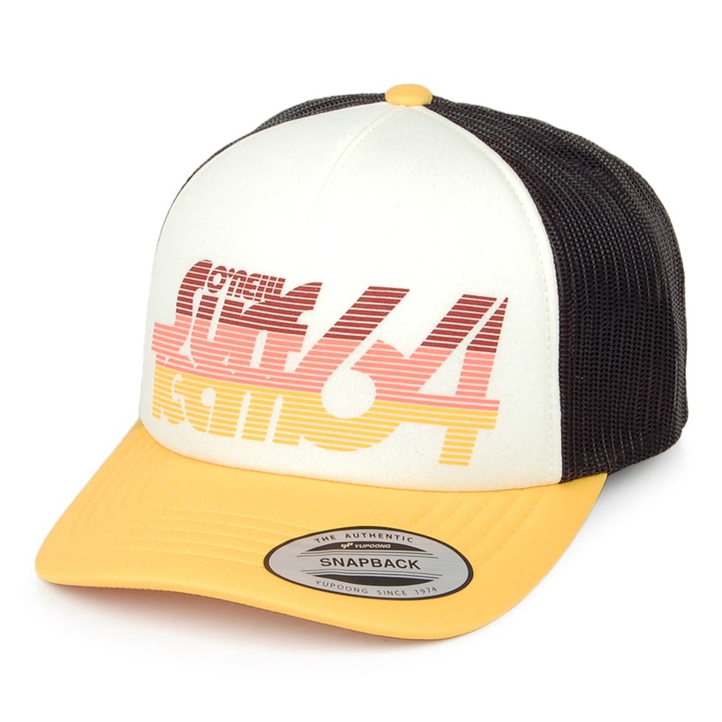 O’Neill Hats Surf Team Trucker Cap – White-Yellow Adjustable
