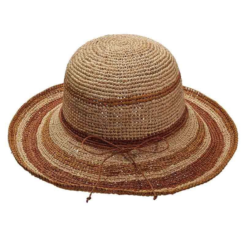 Organic Raffia Up Turned Brim Hat – Scala Hats Tea