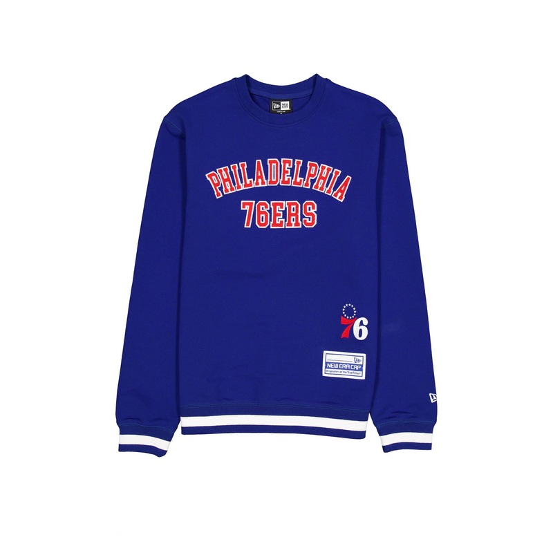 Philadelphia 76ers Team Color Logo Select Crewneck S
