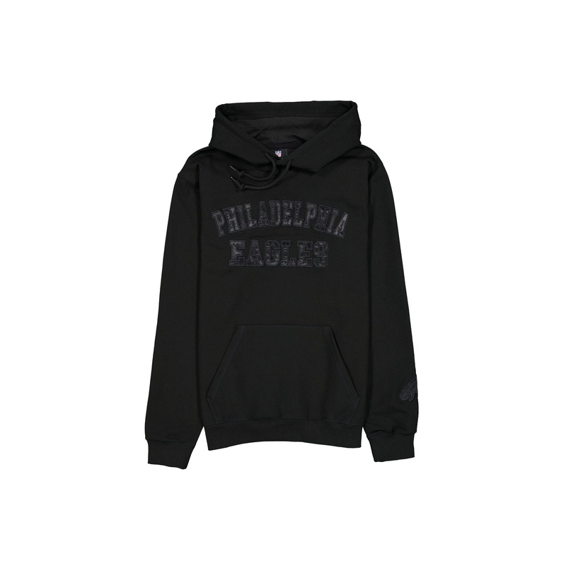 Philadelphia Eagles Black on Black Logo Select Hoodie S