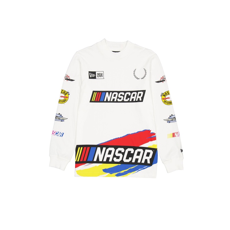 NASCAR Modern Speed White Long Sleeve T-Shirt S