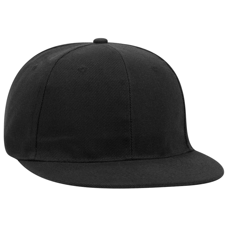 Otto 125-1137 – 6 Panel Mid Profile Snapback Hat, Value Cap – 125-1137 Black