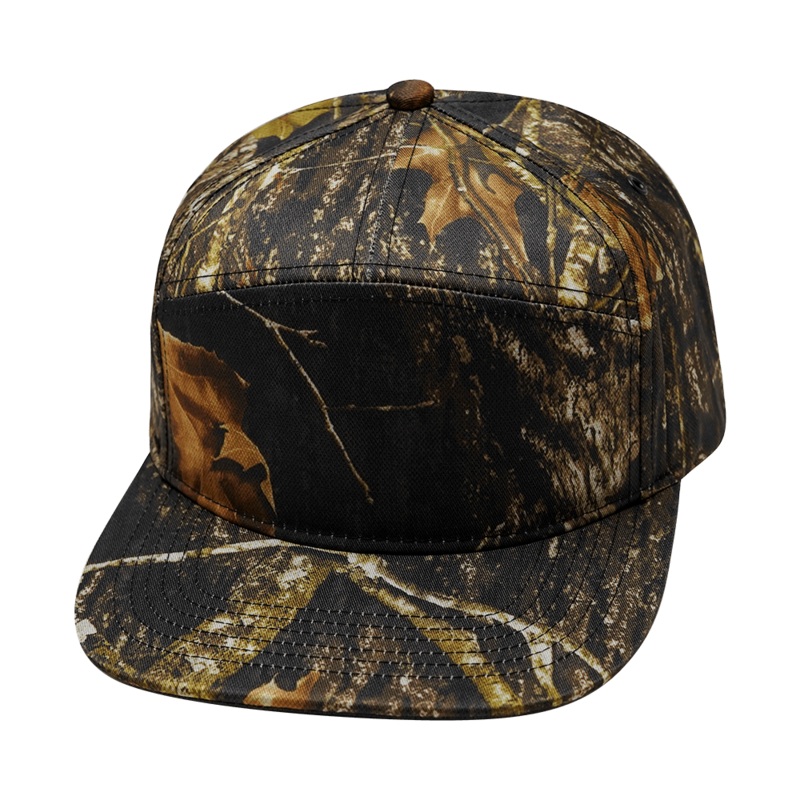 Blank – 7 Panel – Fall Tree Camo (Unisex) – Fabric Back