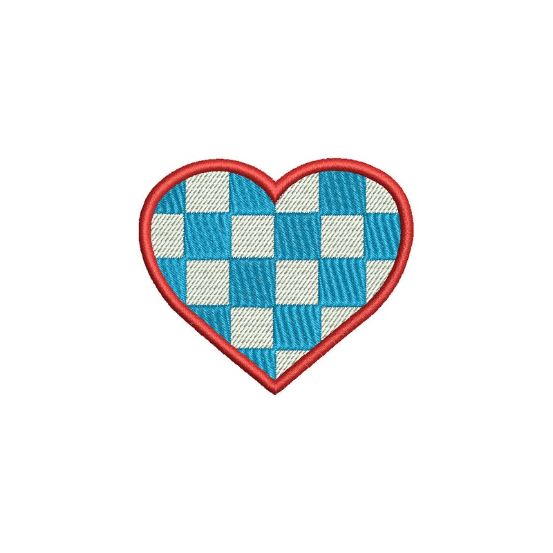 Checkered Heart Default Title One Size