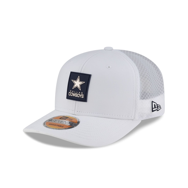 Dallas Cowboys 2025 Sideline Hot Weather White 9SEVENTY Trucker Hat One Size