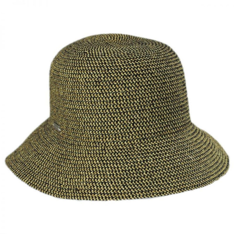 Gossamer Toyo Straw Blend Cloche Hat RATTLESNAKE ONE SIZE FITS MOST
