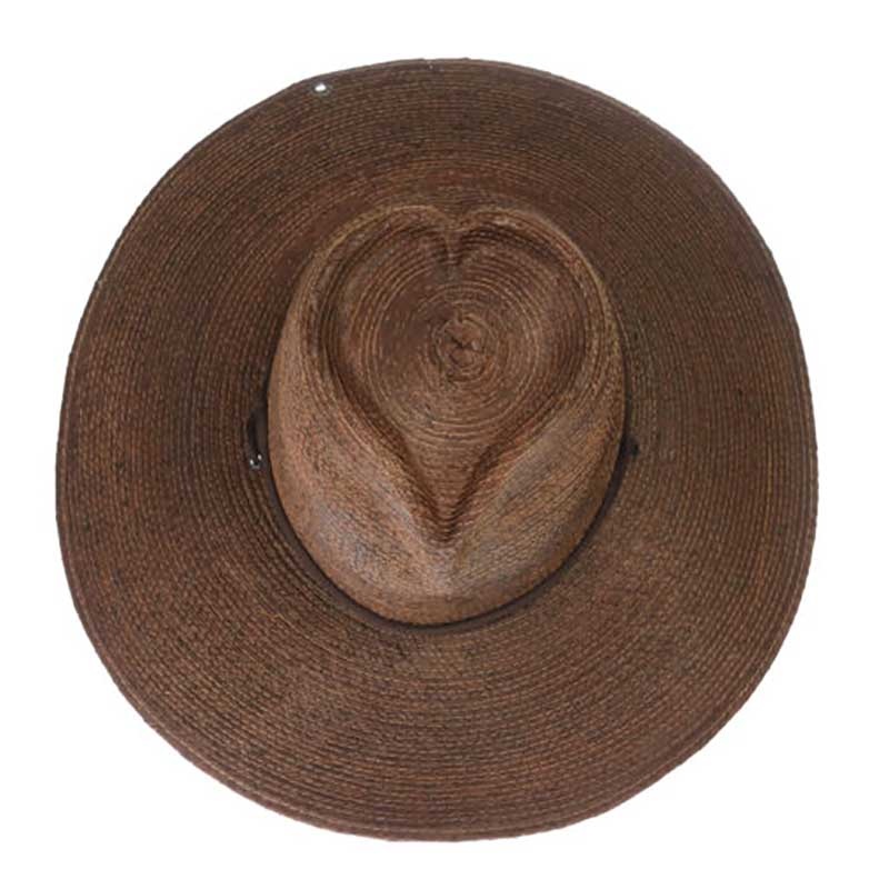 Have a Heart Palm Hat in Lustrous Pecan Brown – Peter Grimm Headwear Brown Large (59 cm)