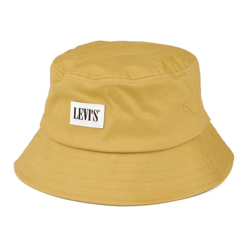 Levi’s Hats Serif Patch Bucket Hat – Mustard M