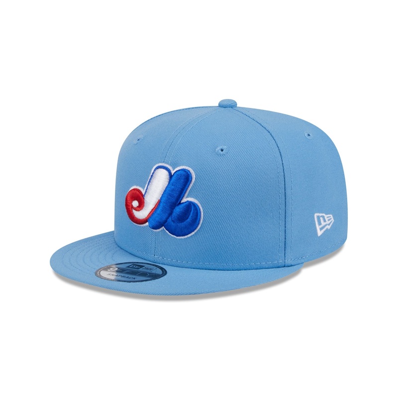 Montreal Expos Sky Blue 9FIFTY Snapback Hat One Size