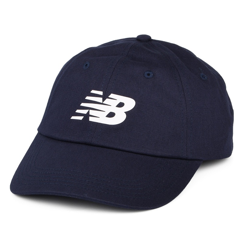 New Balance Hats Curved Brim Snapback Cap – Navy Blue Adjustable
