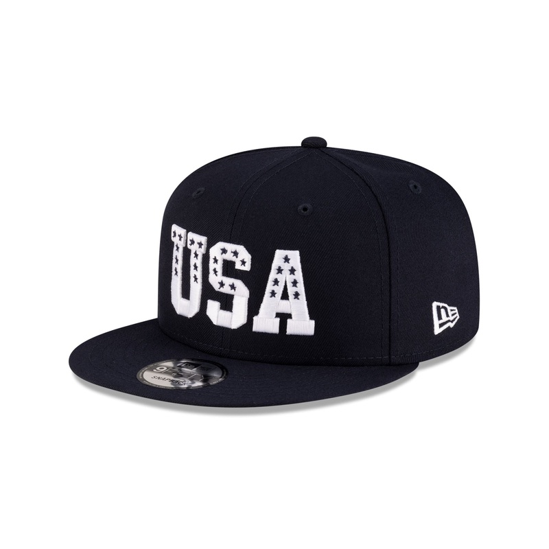 New Era Cap USA Stars Navy 9FIFTY Snapback Hat One Size