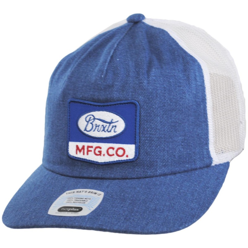 Phillips MP NetPlus Mesh Snapback Trucker Baseball Cap DENIM/WHITE ADJUSTABLE
