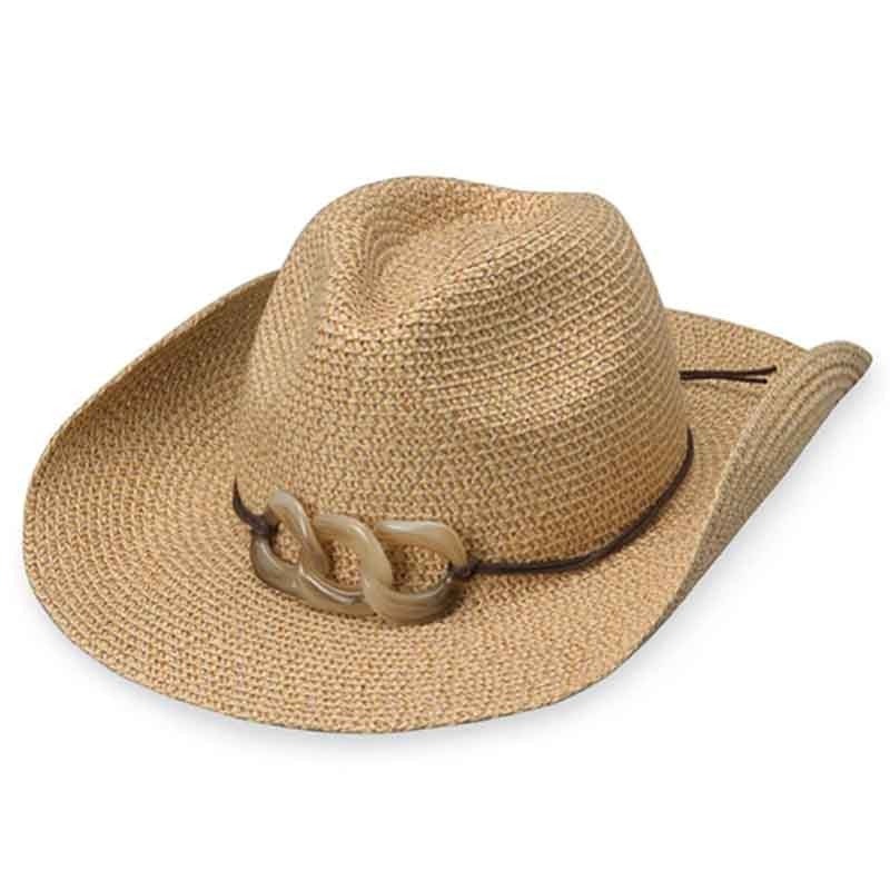 Sierra Women’s Cowboy Hat – Wallaroo Hats Natural M/L (58 cm)