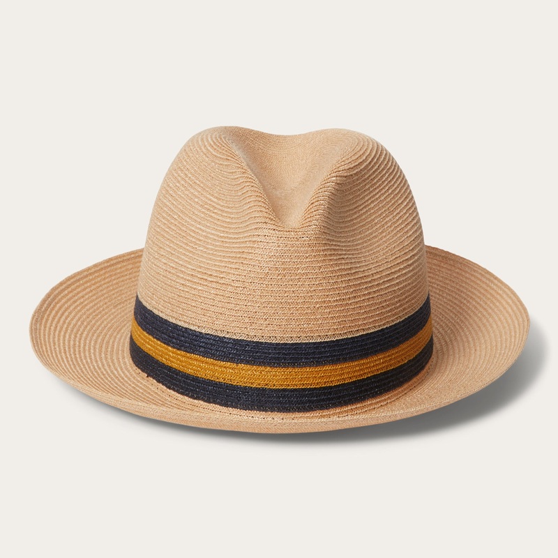 Triad Straw Fedora Mustard S