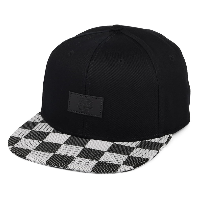 Vans Hats Allover It Check Snapback Cap – Black-White Adjustable