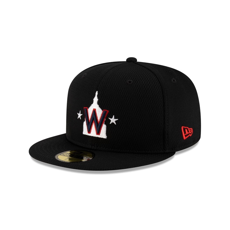 Washington Nationals 2025 Clubhouse Alt Black 59FIFTY Fitted Hat 7