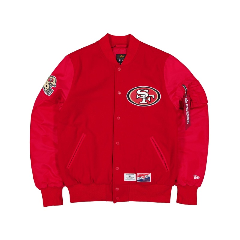 Alpha Industries x San Francisco 49ers MA-1 Wool Varsity Jacket S