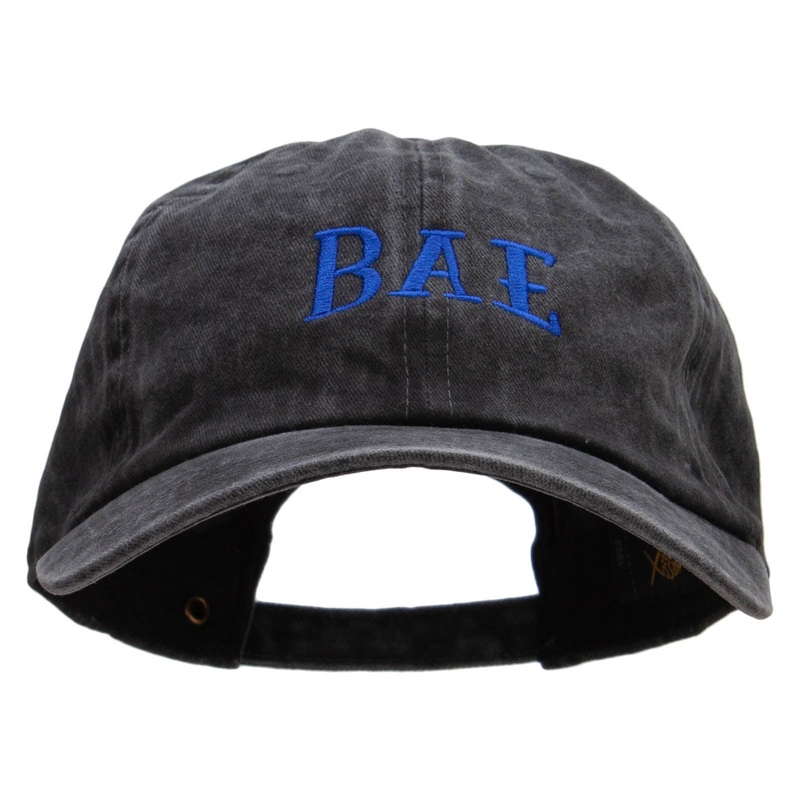 BAE Embroidered Unstructured Pigment Dyed Cotton Cap Black One Size