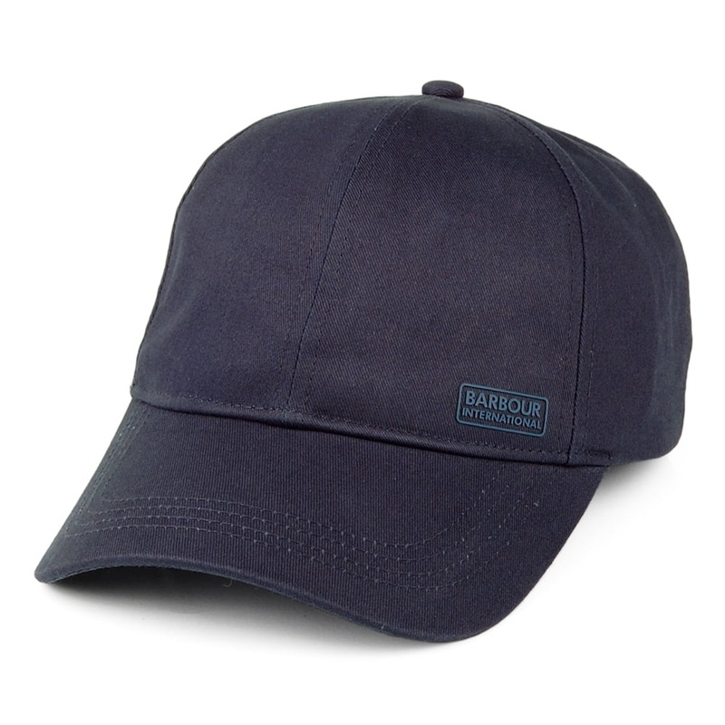 Barbour International Axle Cotton Sports Baseball Cap – Navy Blue Adjustable
