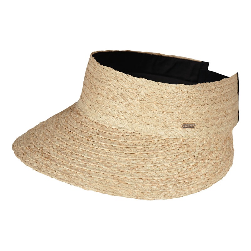 Barts Hats Peona Raffia Straw Visor – Wheat 1-Size