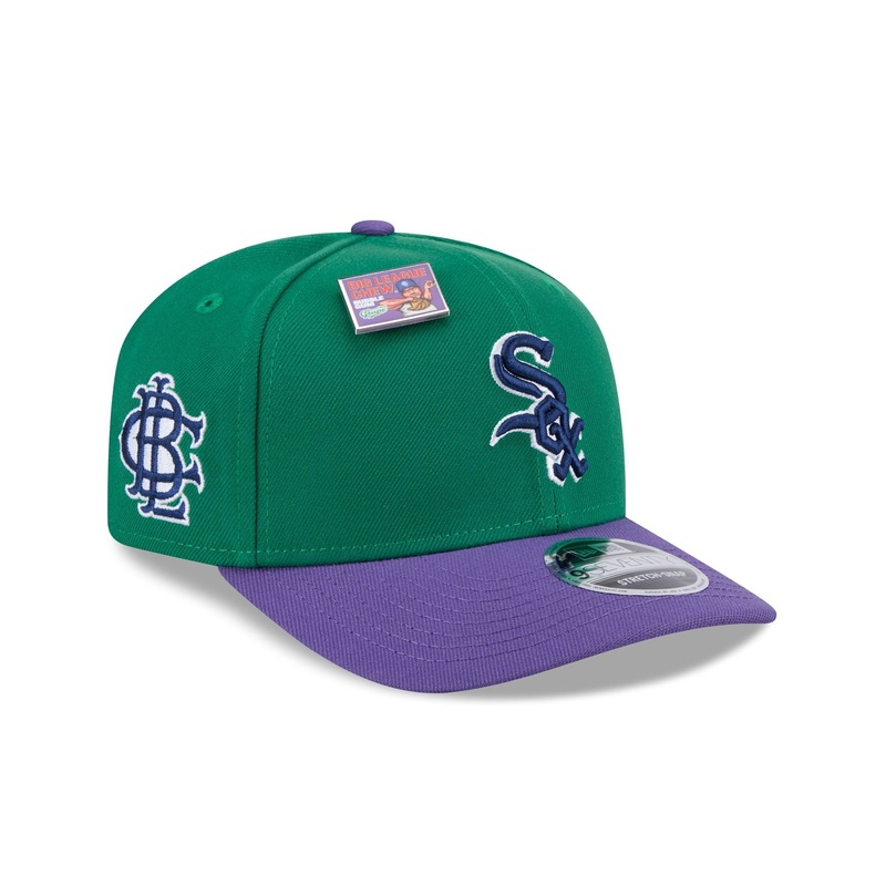 Big League Chew X Chicago White Sox Ground Ball Grape 9SEVENTY Stretch-Snap Hat One Size