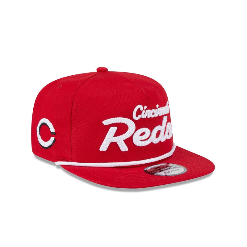 Cincinnati Reds Team Text Golfer Hat One Size