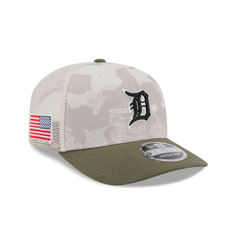 Detroit Tigers Armed Forces Day 2025 9SEVENTY Trucker Hat One Size