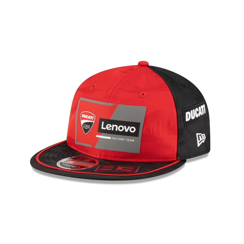 Ducati Lenovo Team MotoGP Marc Marquez Teamline Retro Crown 9FIFTY Strapback Hat One Size