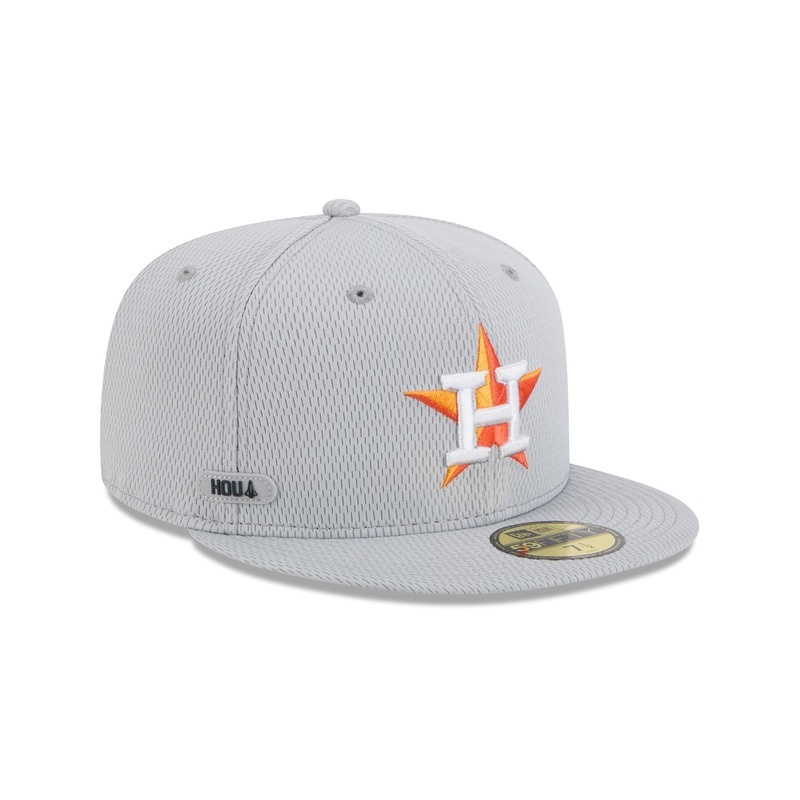 Houston Astros 2025 Clubhouse Gray 59FIFTY Fitted Hat 7