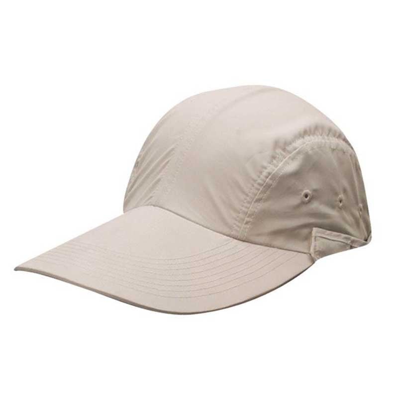 Microfiber Fishing Cap with Long Bill and Sun Shield – DPC Outdoor Hats Khaki 57-60 cm