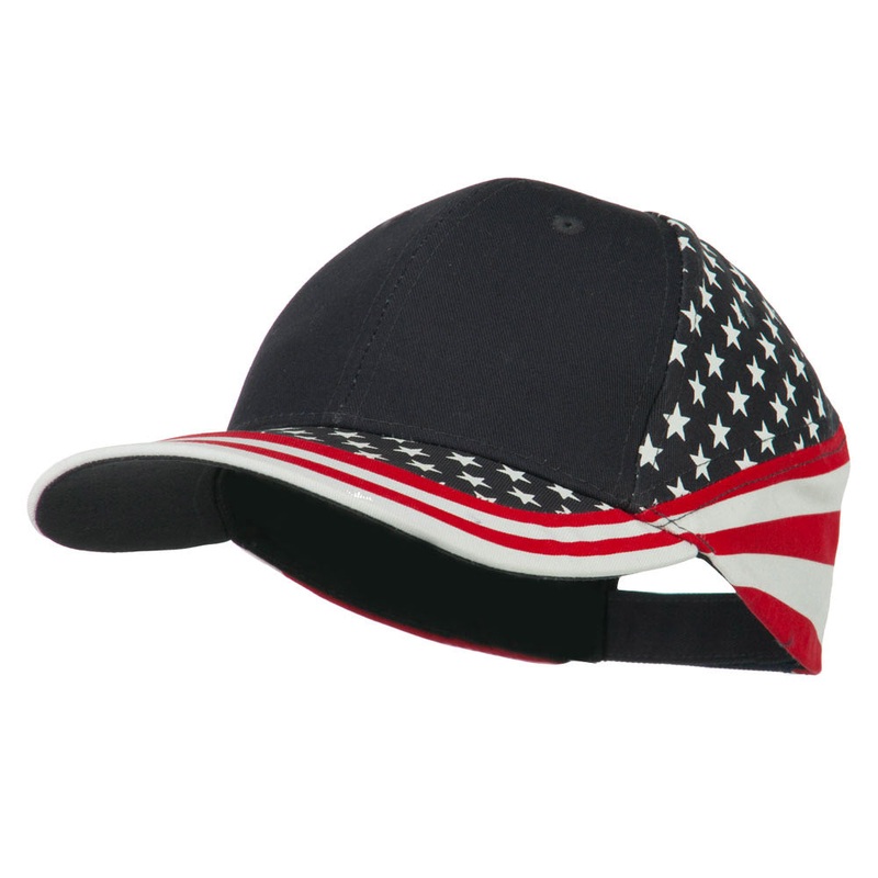 Stars and Stripes Flag Cap Star One Size